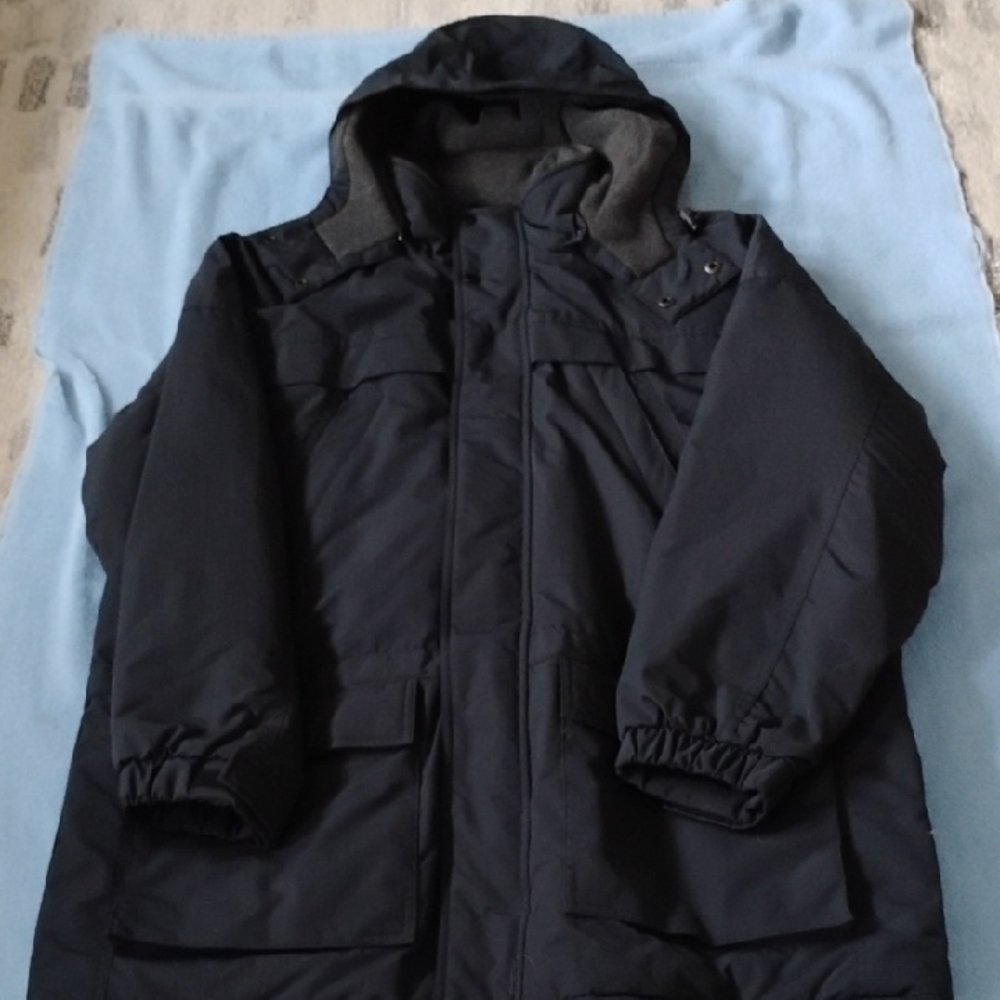 Men's Black Jacket W/Hood!